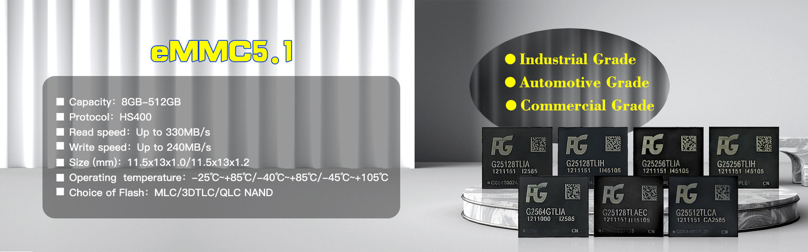 کیفیت کارت حافظه EMMC کارخانه